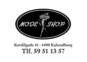 Mode shoppen i Kalundborg har brugt Blikfang Dekoration til deres dekorationsløsning